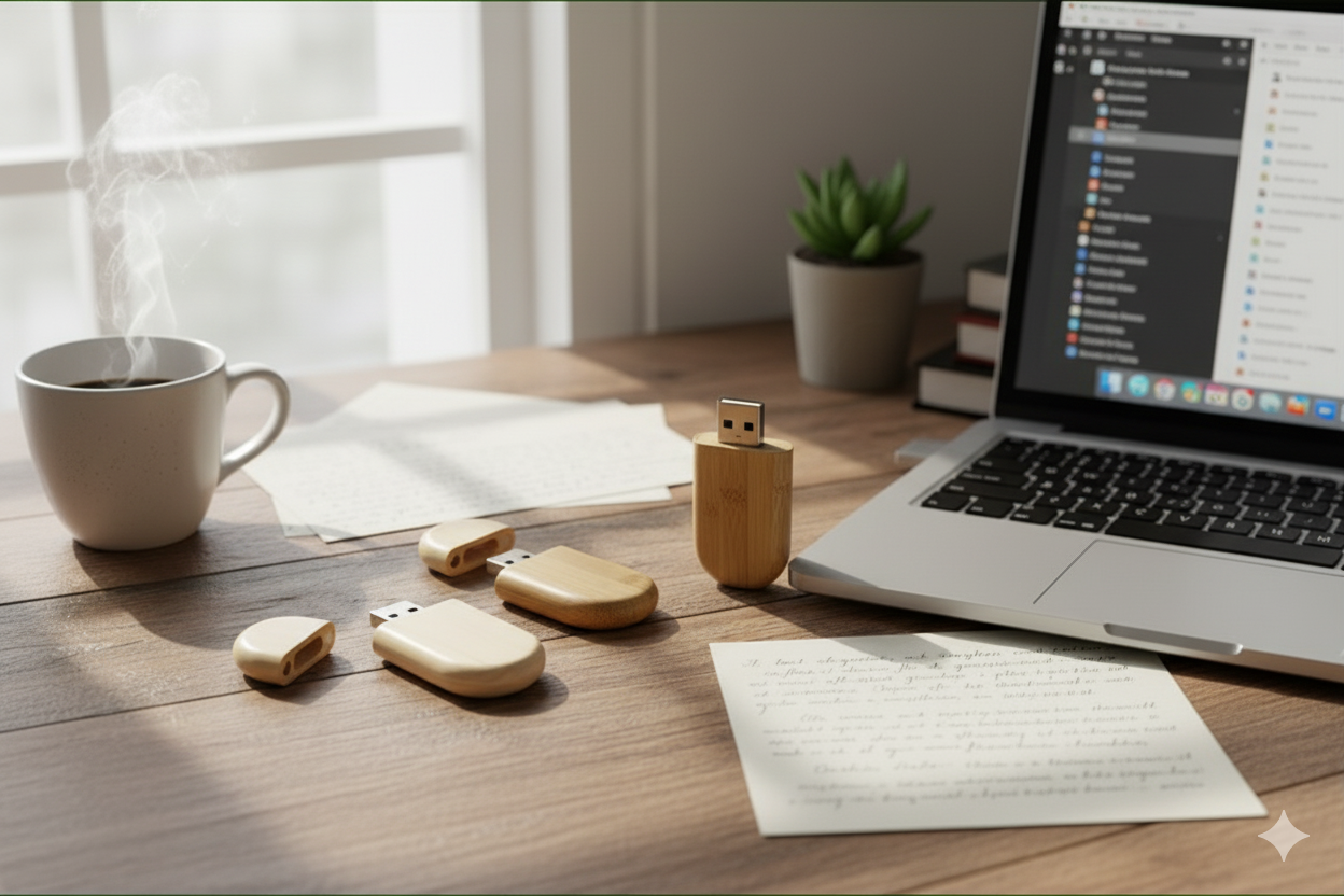 Clé USB 3.0 en bois à personnaliser