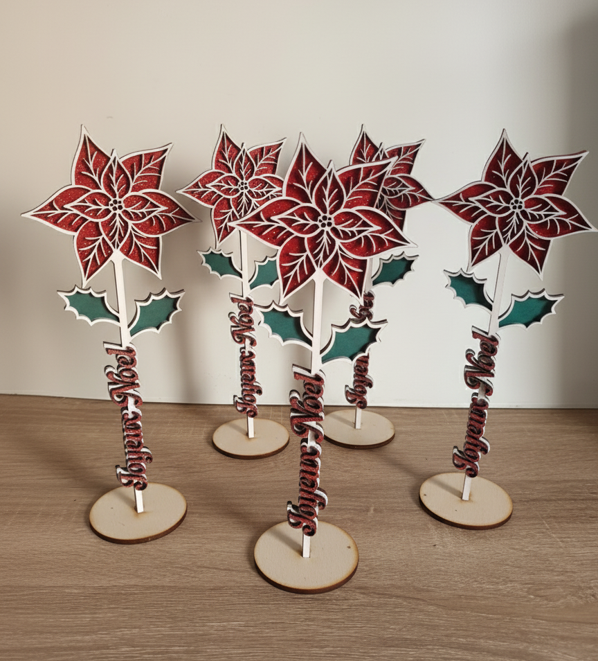 Fleur Poinsettia de Noël