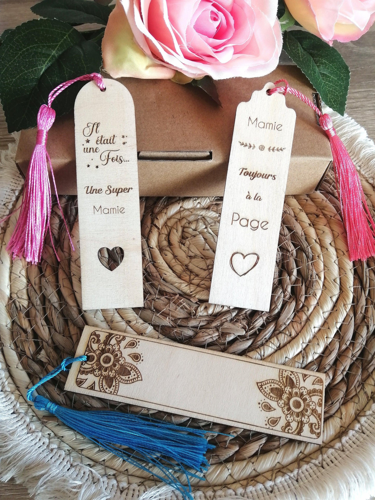 Marque page en bois personnalisé - Atelier Eli'magine