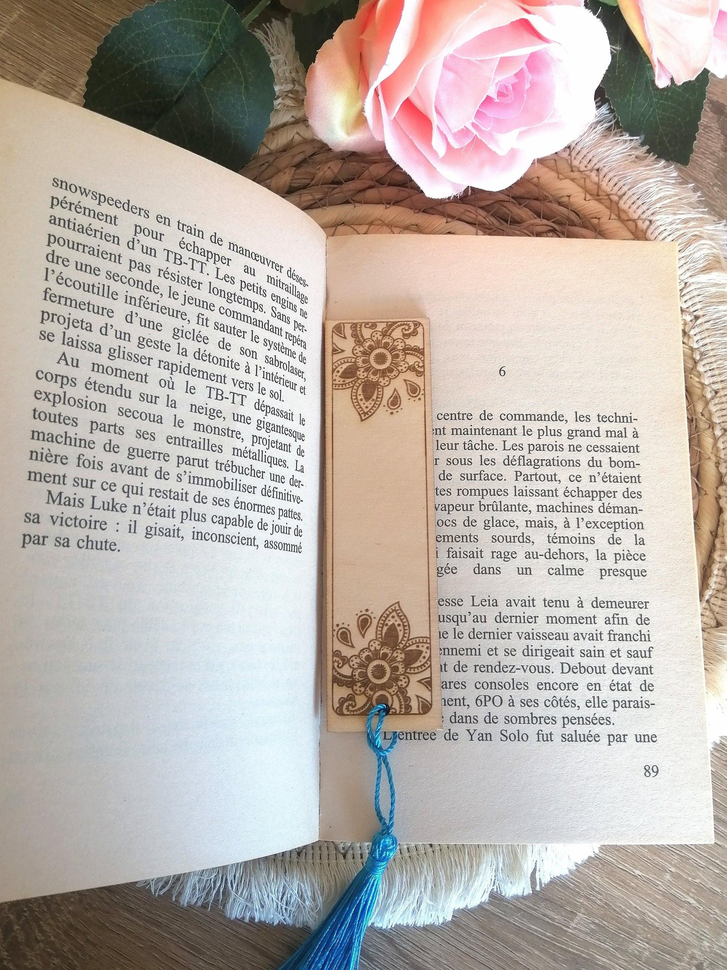 Marque page en bois personnalisé - Atelier Eli'magine