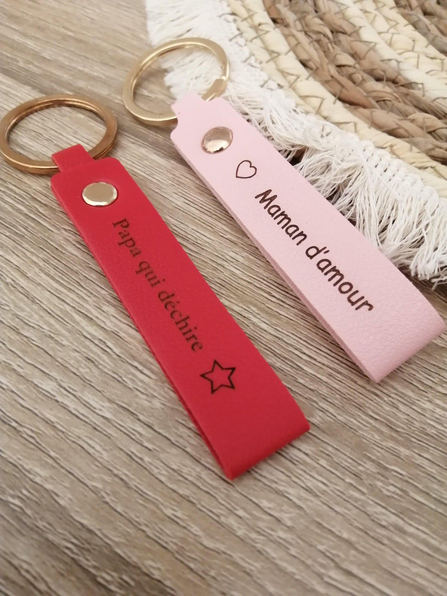 Porte-Clés en Cuir à personnaliser - Atelier Eli'magine