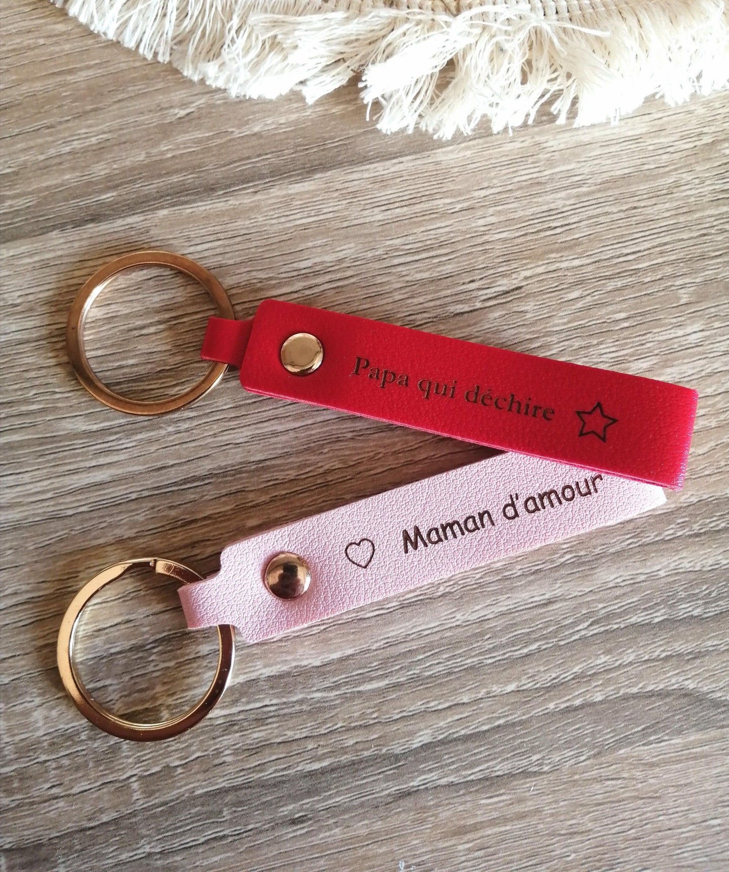 Porte-Clés en Cuir à personnaliser - Atelier Eli'magine