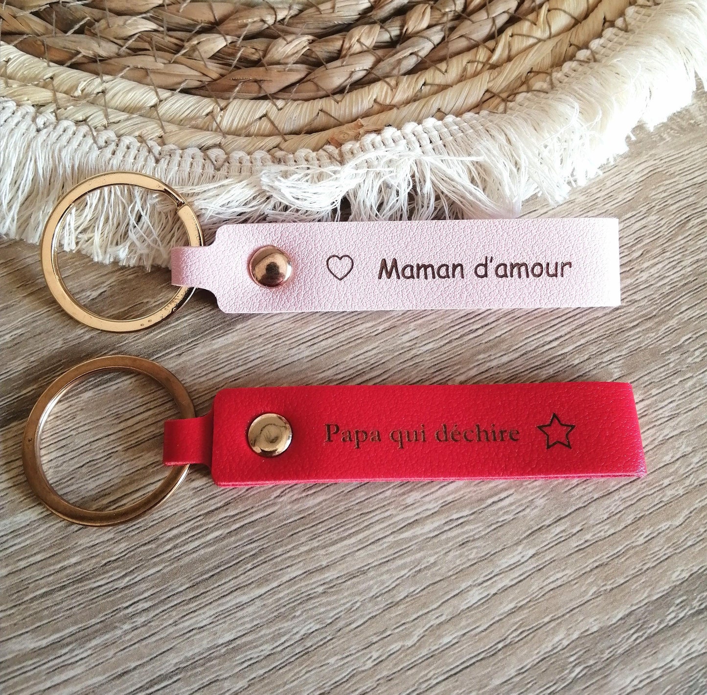 Porte-Clés en Cuir à personnaliser - Atelier Eli'magine
