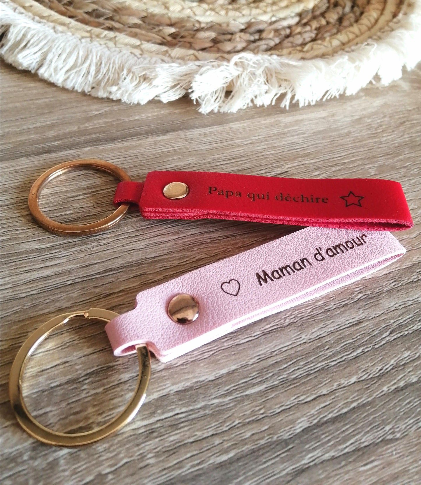 Porte-Clés en Cuir à personnaliser - Atelier Eli'magine