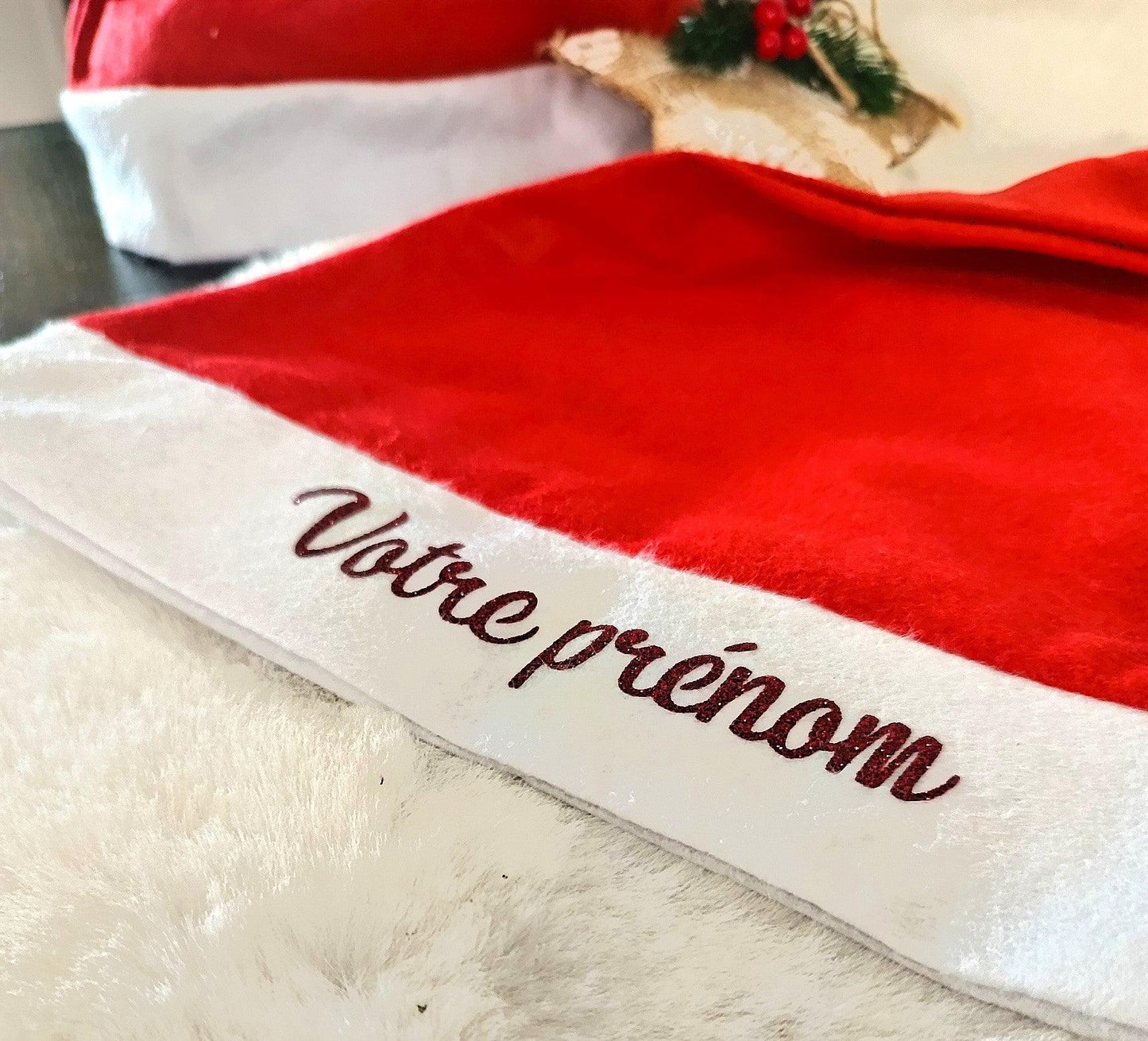 Bonnet de Noël personnalisé - Atelier Eli'magine