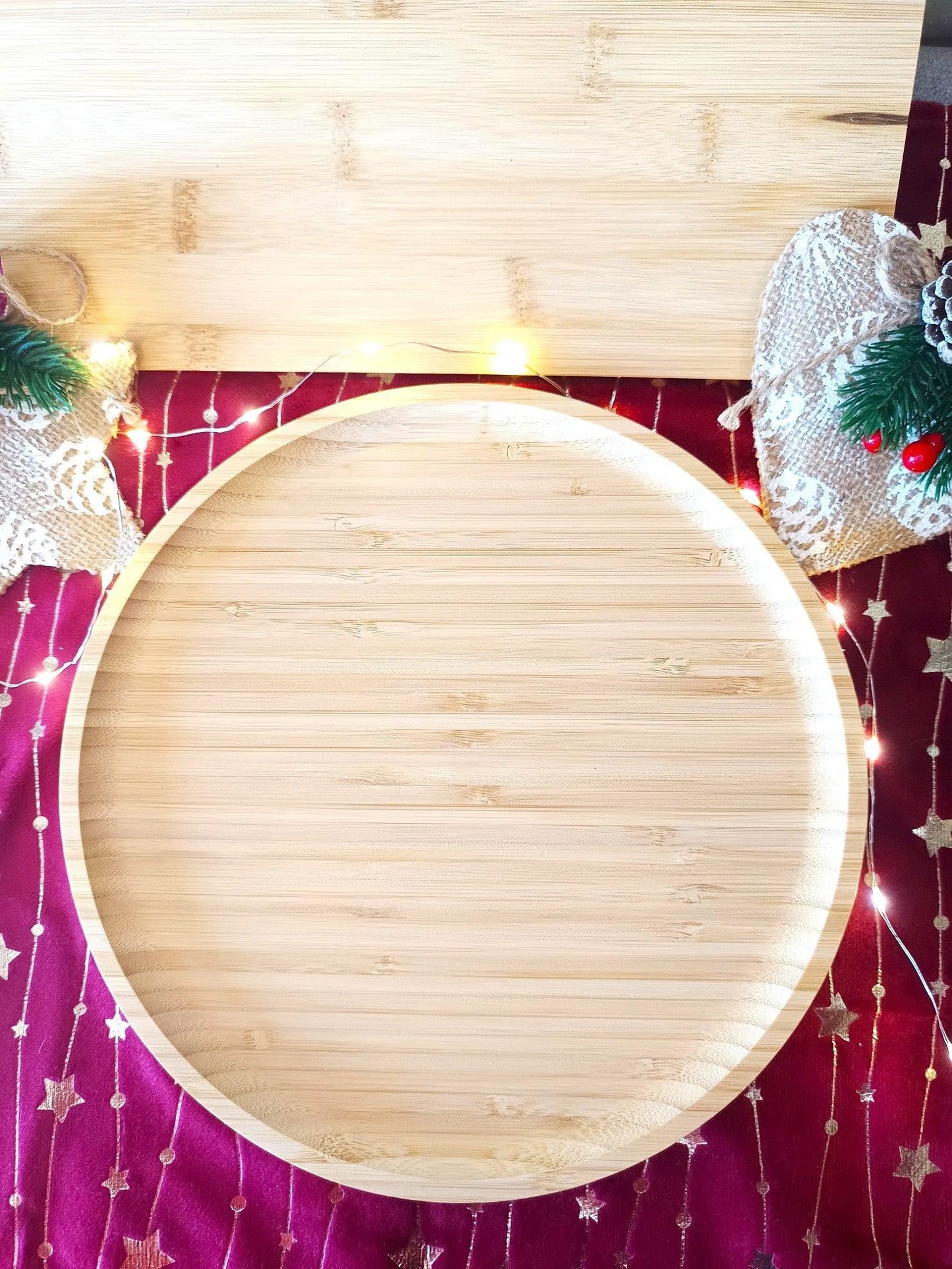 Plateau du père Noël - Planche de Noël - Collation des renne - Atelier Eli'magine