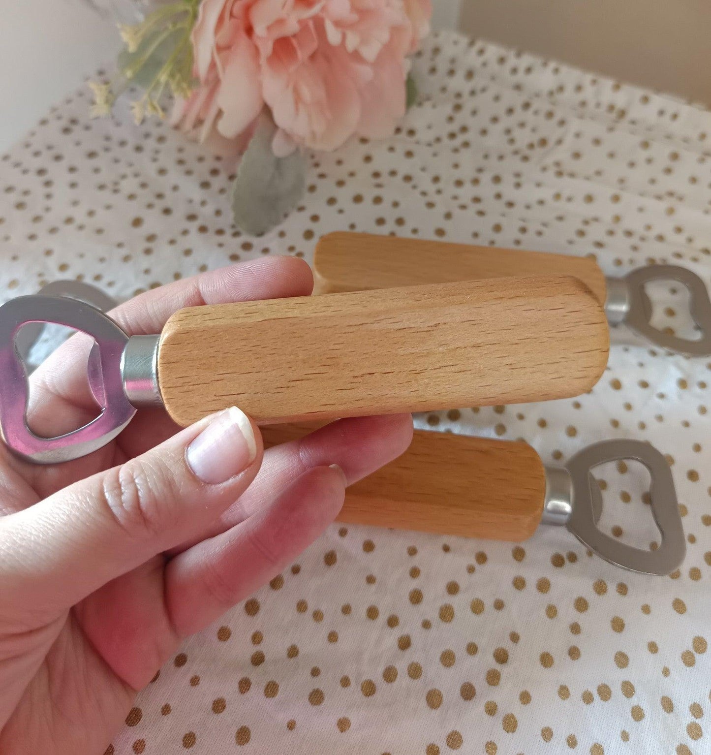Ouvre-bouteille en bois personnalisé en lot - Atelier Eli'magine
