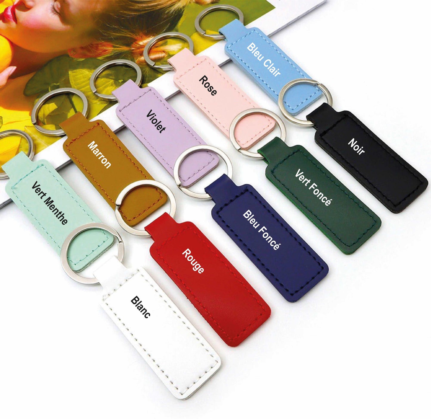 Porte-Clés en Cuir à personnaliser - Atelier Eli'magine