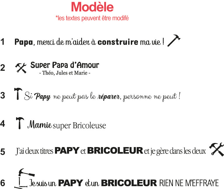 Marteau personnalisé