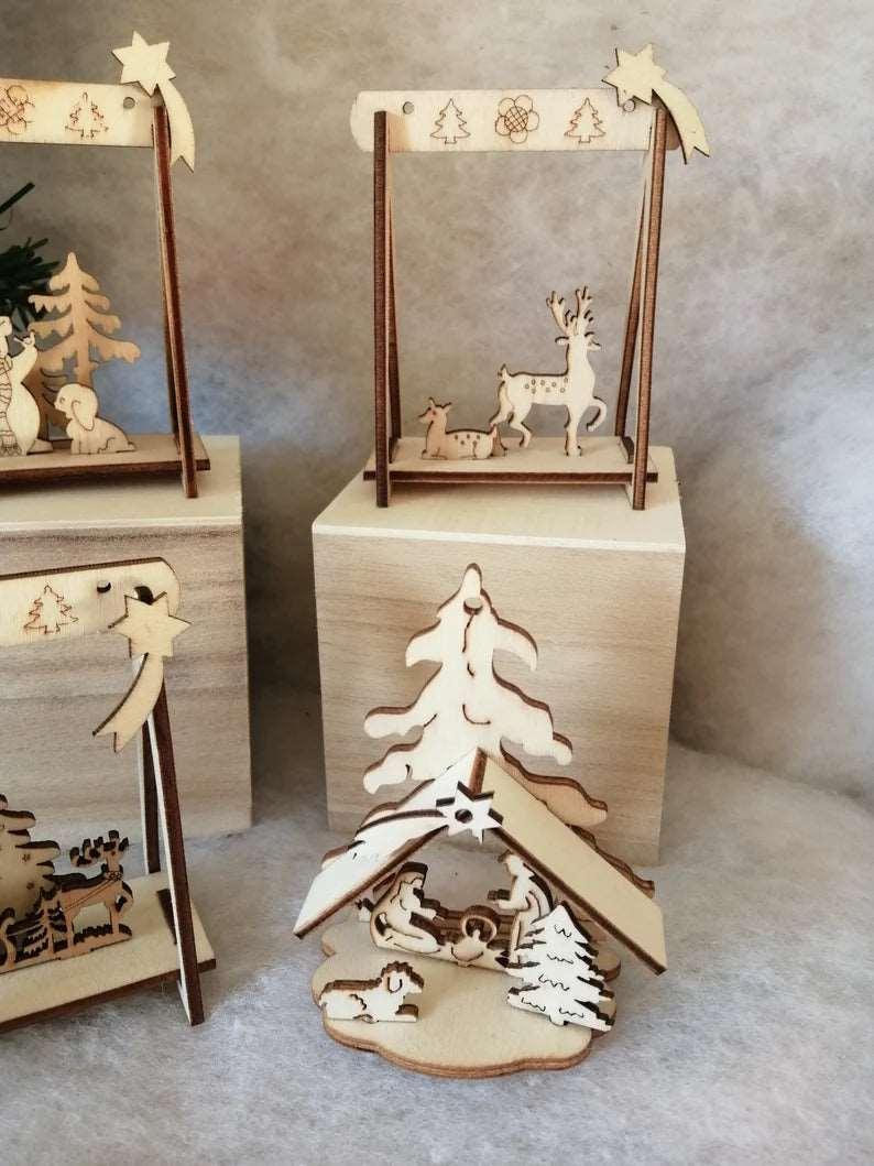 Petite décoration de Noël DIY en bois. - Atelier Eli'magine