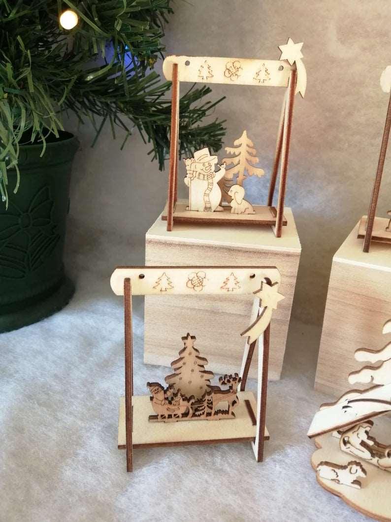 Petite décoration de Noël DIY en bois. - Atelier Eli'magine