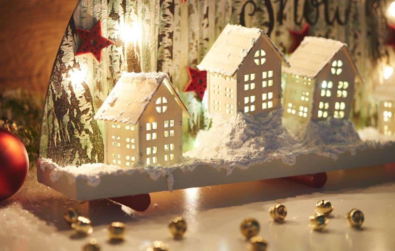 Maison en bois style « Cottage», village de noël - Atelier Eli'magine