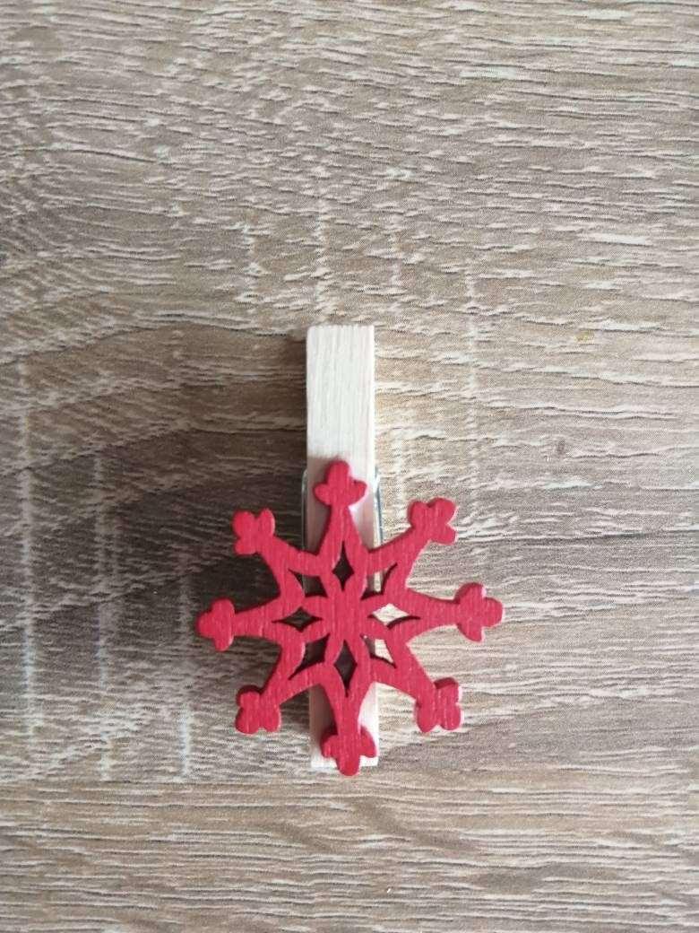 Pince à linge Motifs Noël en bois 6 pcs - motifs Noel 4,5 x 4 cm 6 pièces - Atelier Eli'magine