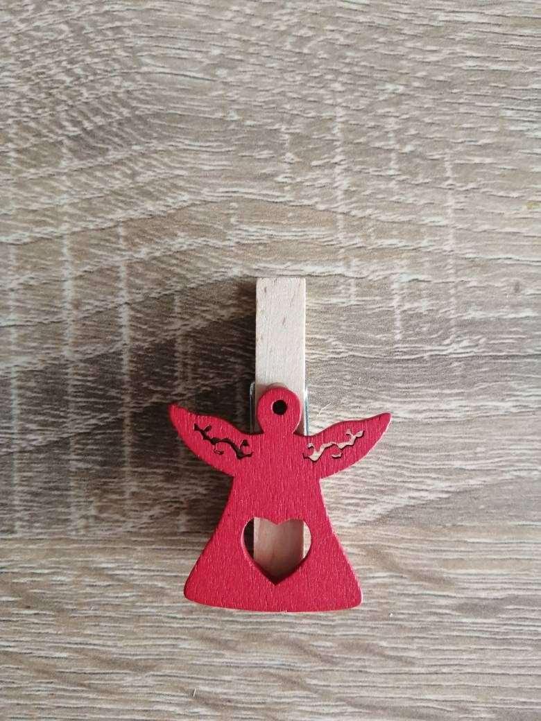 Pince à linge Motifs Noël en bois 6 pcs - motifs Noel 4,5 x 4 cm 6 pièces - Atelier Eli'magine