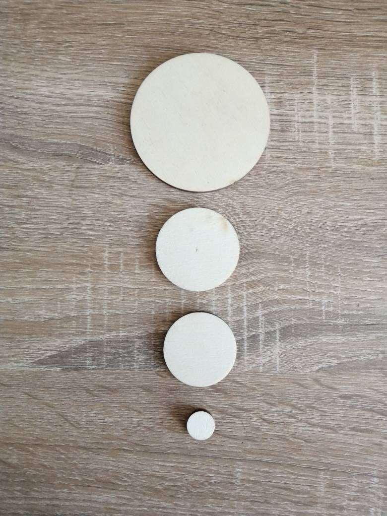 Pack de Disques de contreplaqué de 3 ou 5 mm d’épaisseur peuplier, diamètre 1, 5 cm à 12 cm. - Atelier Eli'magine