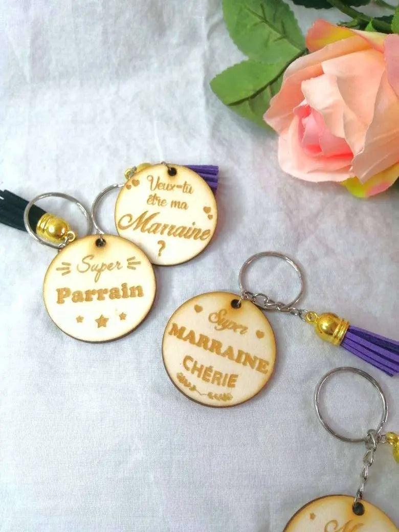 Porte-Clés en Bois à personnaliser - Atelier Eli'magine