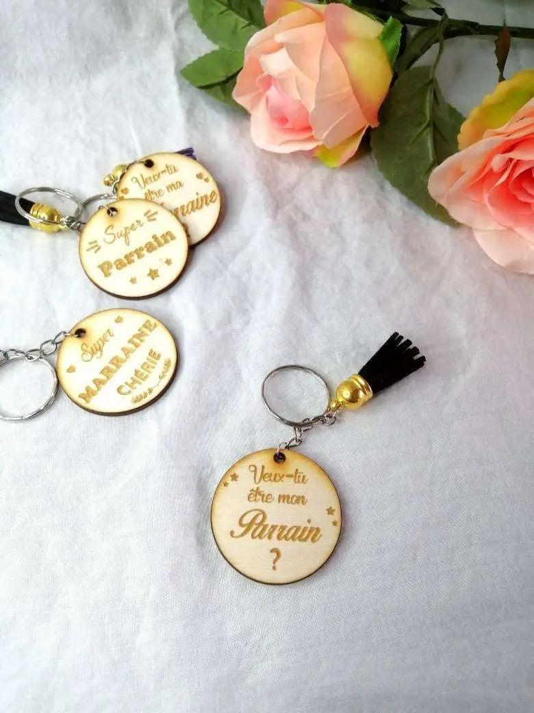 Porte-Clés en Bois à personnaliser - Atelier Eli'magine