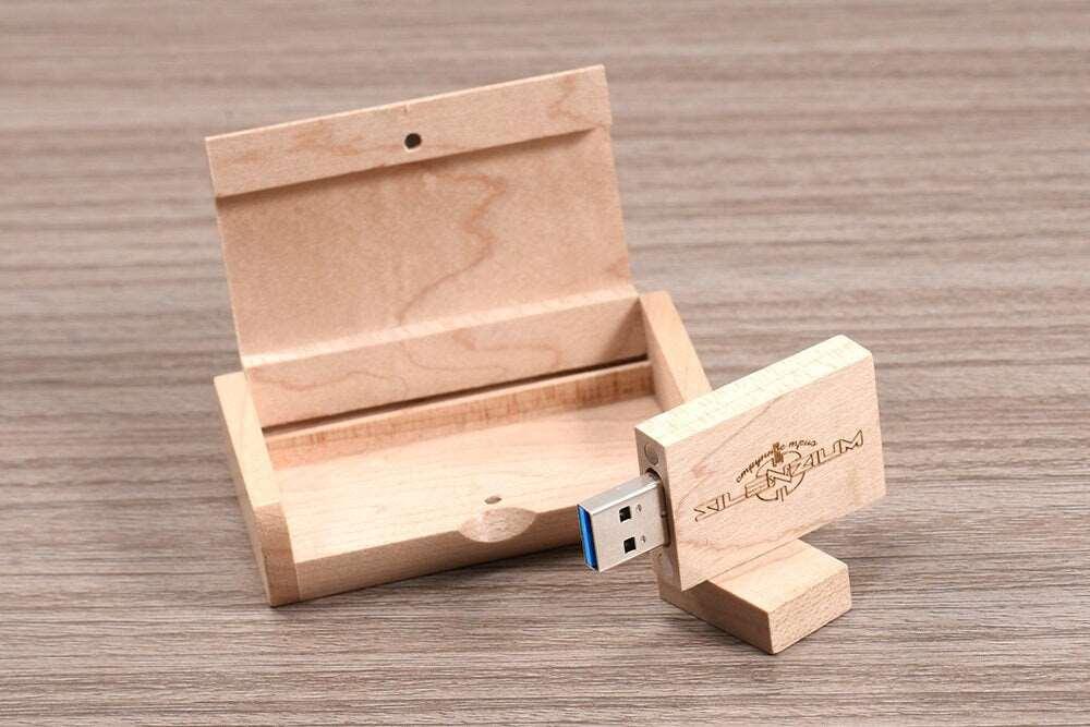 Coffret clé USB 3.0 de 32Go en bois d'Erable à personnaliser - Atelier Eli'magine
