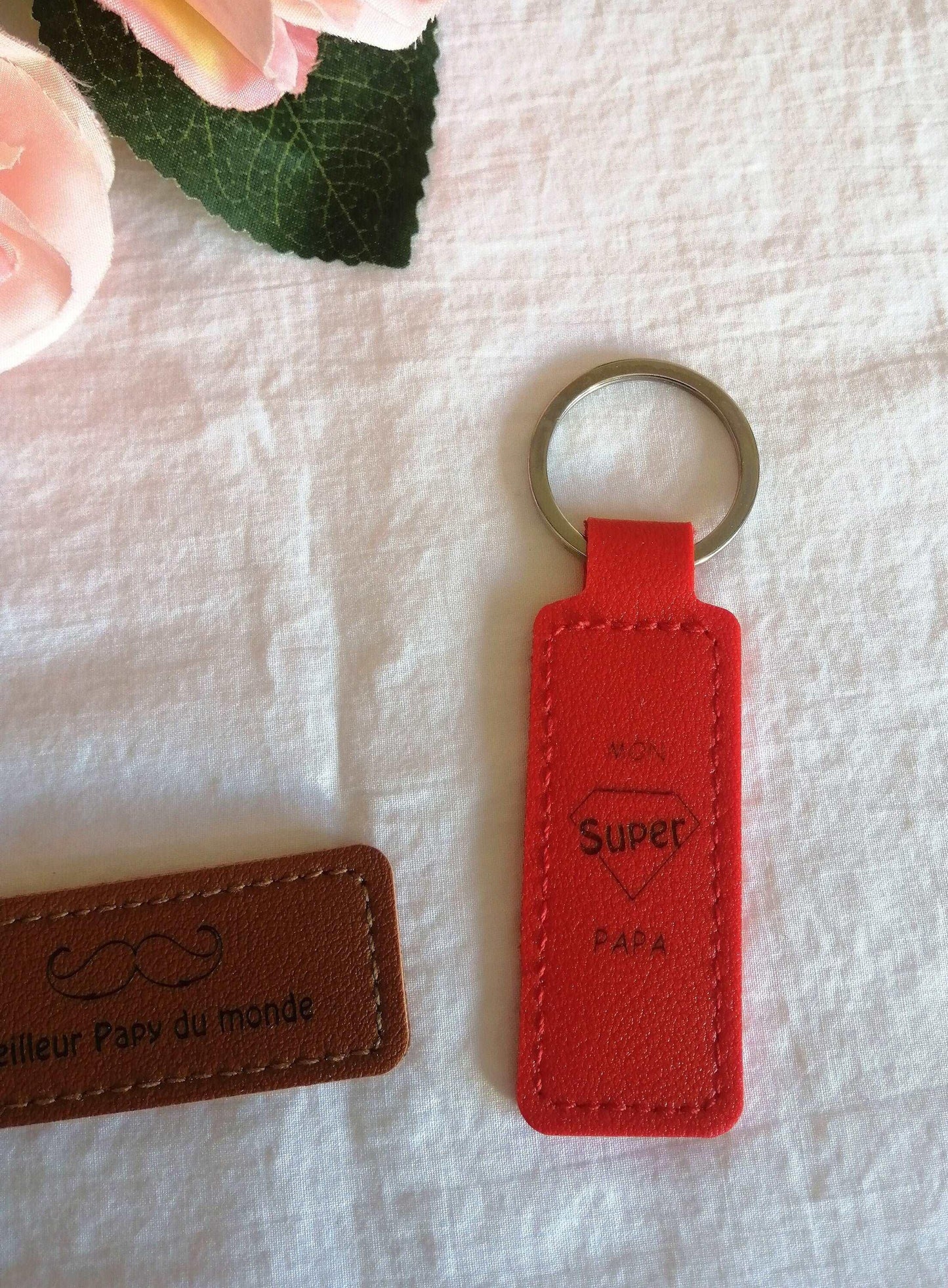 Porte-Clés en Cuir à personnaliser - Atelier Eli'magine