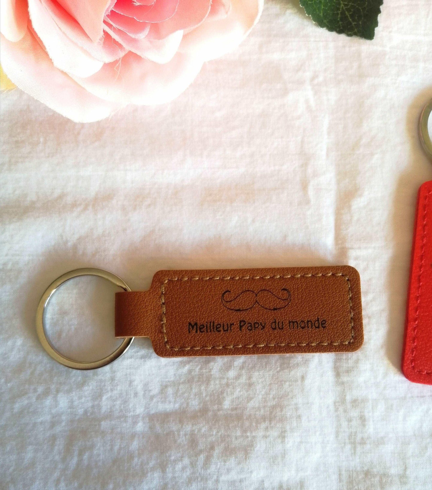 Porte-Clés en Cuir à personnaliser - Atelier Eli'magine