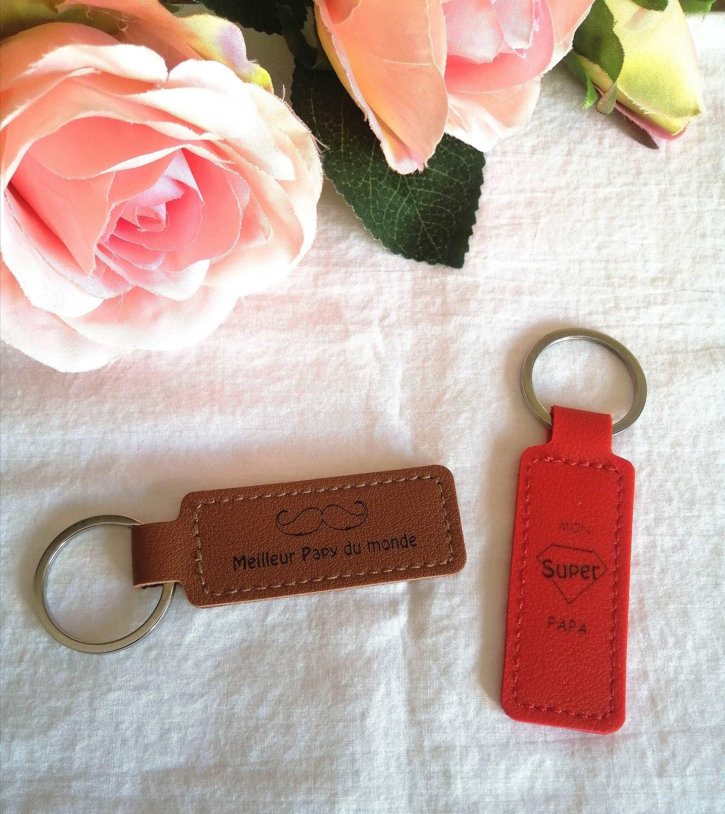 Porte-Clés en Cuir à personnaliser - Atelier Eli'magine