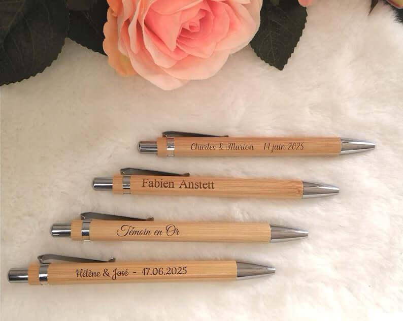 Stylo en bois personnalisé - Atelier Eli'magine