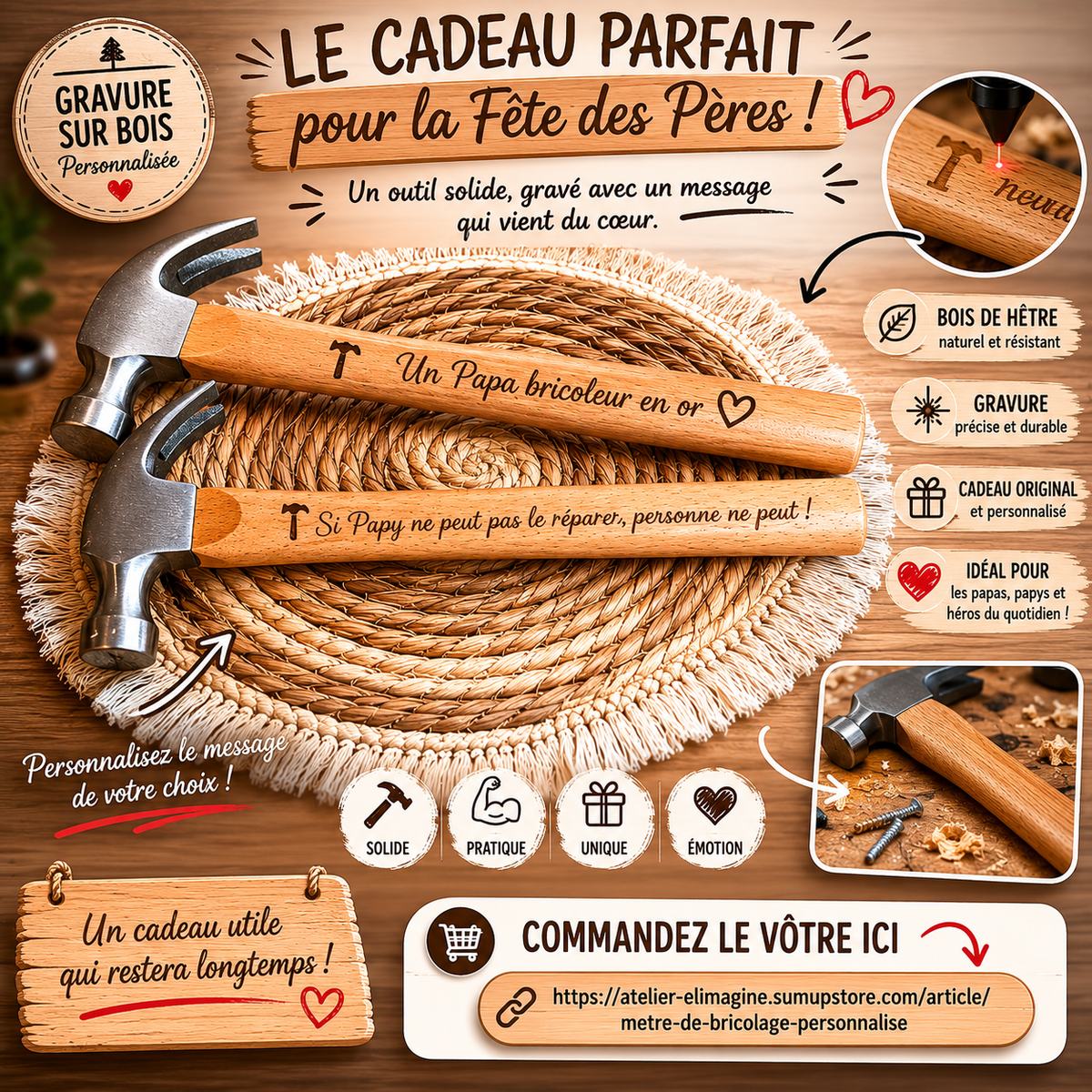Marteau personnalisé