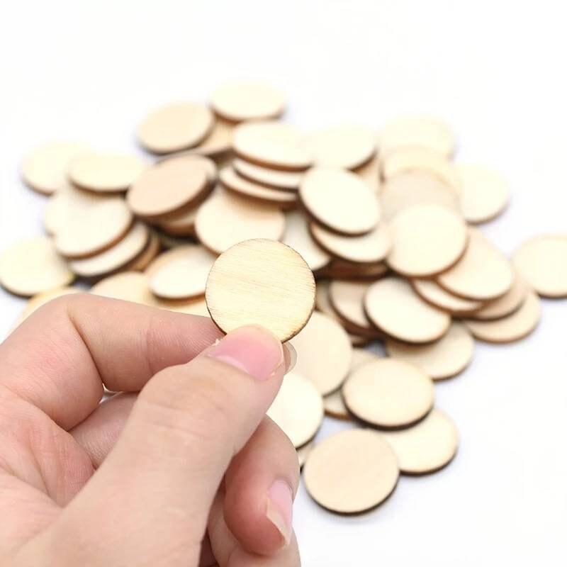 Pack de Disques de contreplaqué de 3 ou 5 mm d’épaisseur peuplier, diamètre 1, 5 cm à 12 cm. - Atelier Eli'magine