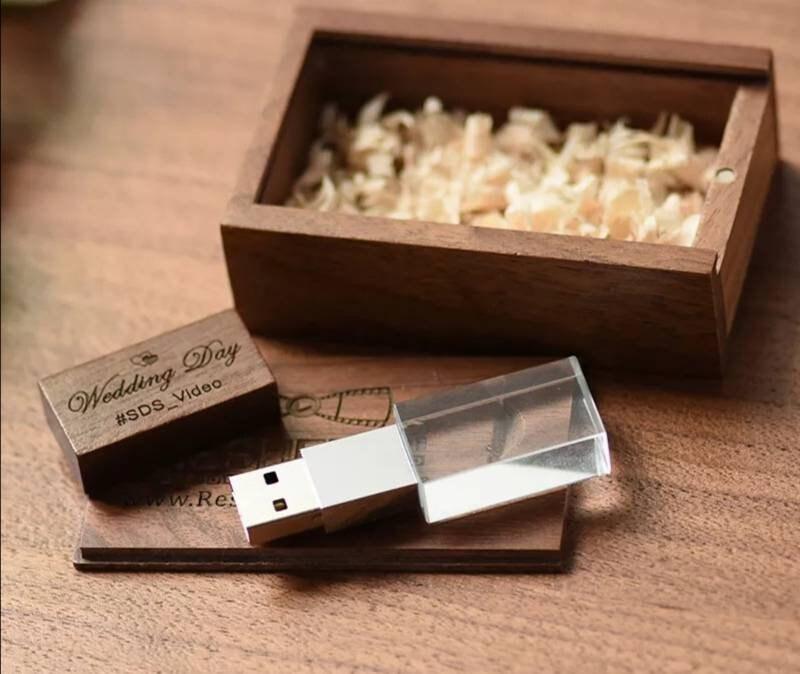Coffret clé USB de 32Go en bois d'Erable à personnaliser - Atelier Eli'magine