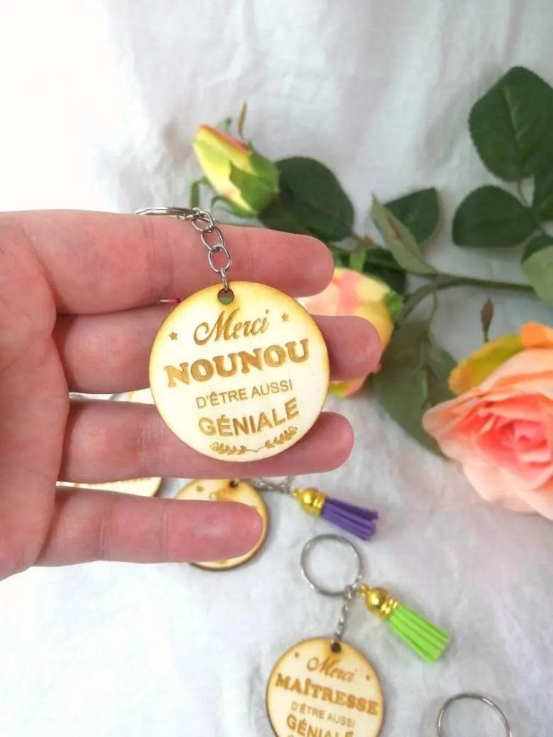 Porte-Clés en Bois à personnaliser - Atelier Eli'magine
