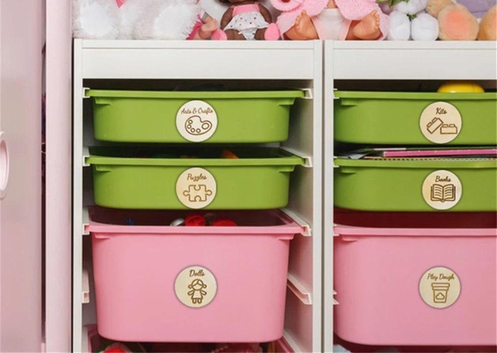 Ensemble de 10 étiquettes de rangement de jouets - Atelier Eli'magine