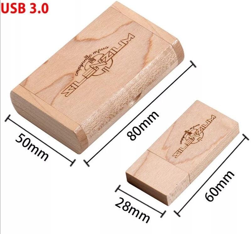 Coffret clé USB 3.0 de 32Go en bois d'Erable à personnaliser - Atelier Eli'magine