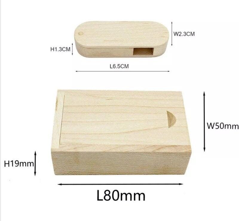 Coffret clé USB de 32Go en bois Erable à personnaliser - Atelier Eli'magine