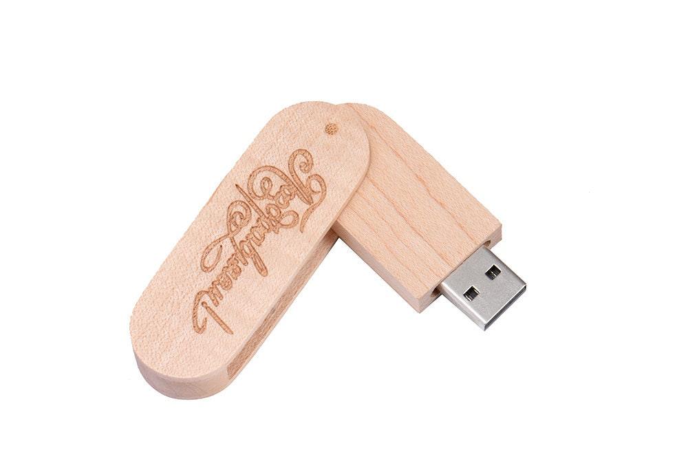 Coffret clé USB de 32Go en bois Erable à personnaliser - Atelier Eli'magine