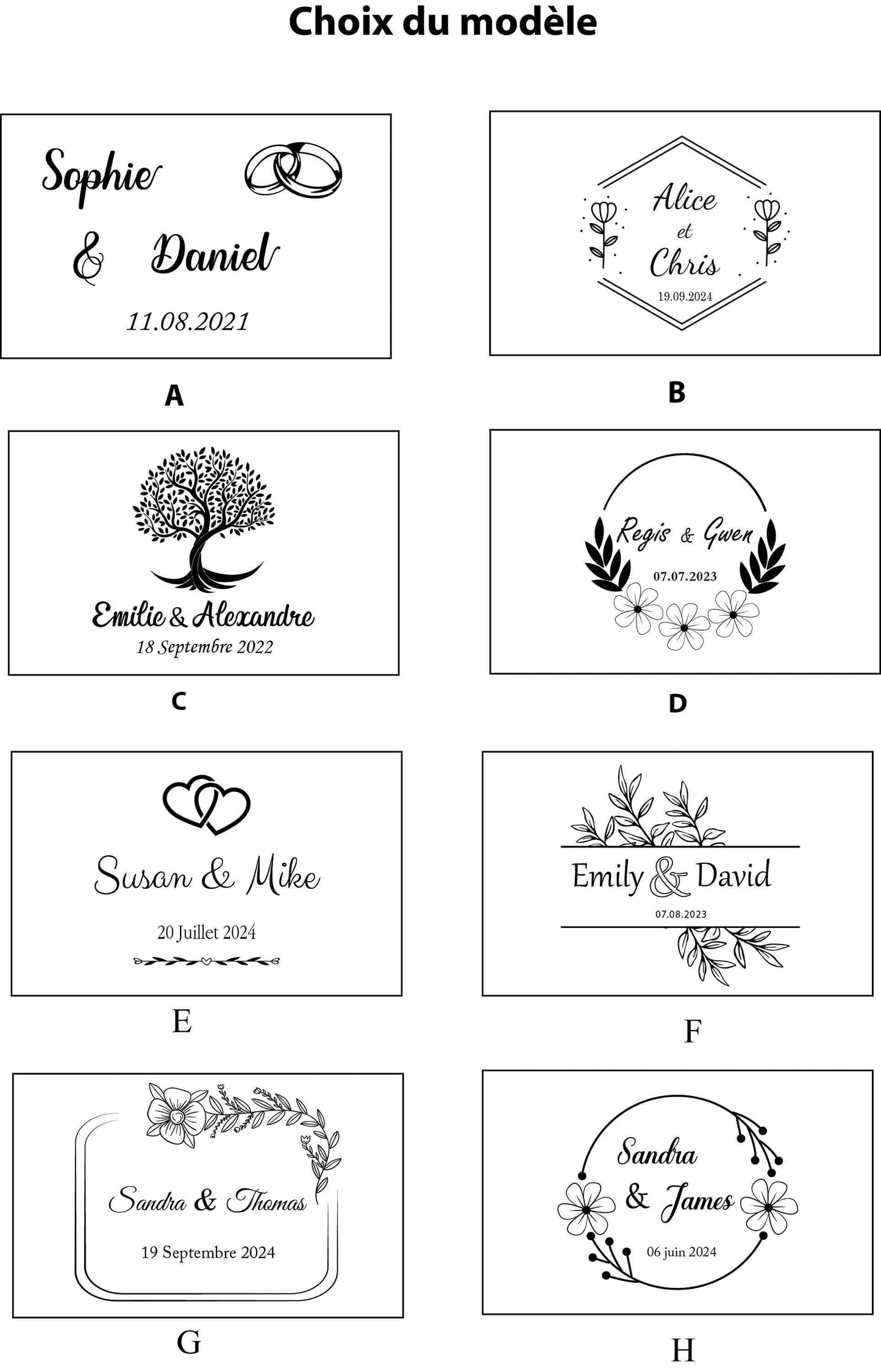 Boîte à alliance coffret Rustique en bois à personnaliser - Atelier Eli'magine