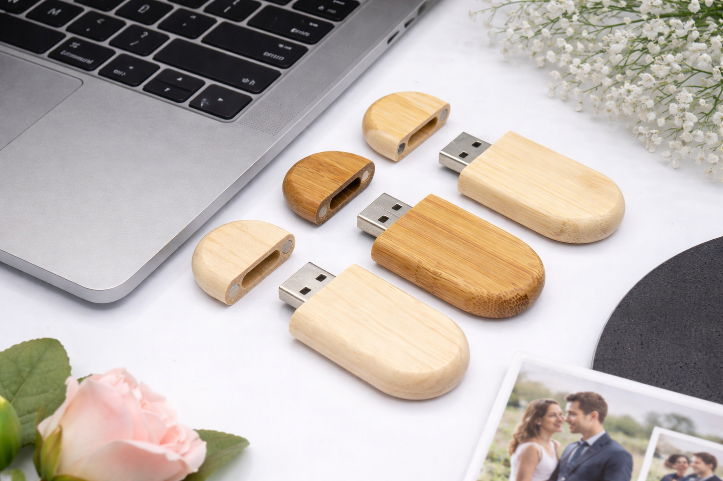 Clé USB 3.0 en bois à personnaliser