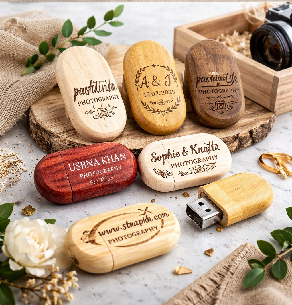 Clé USB 3.0 en bois à personnaliser