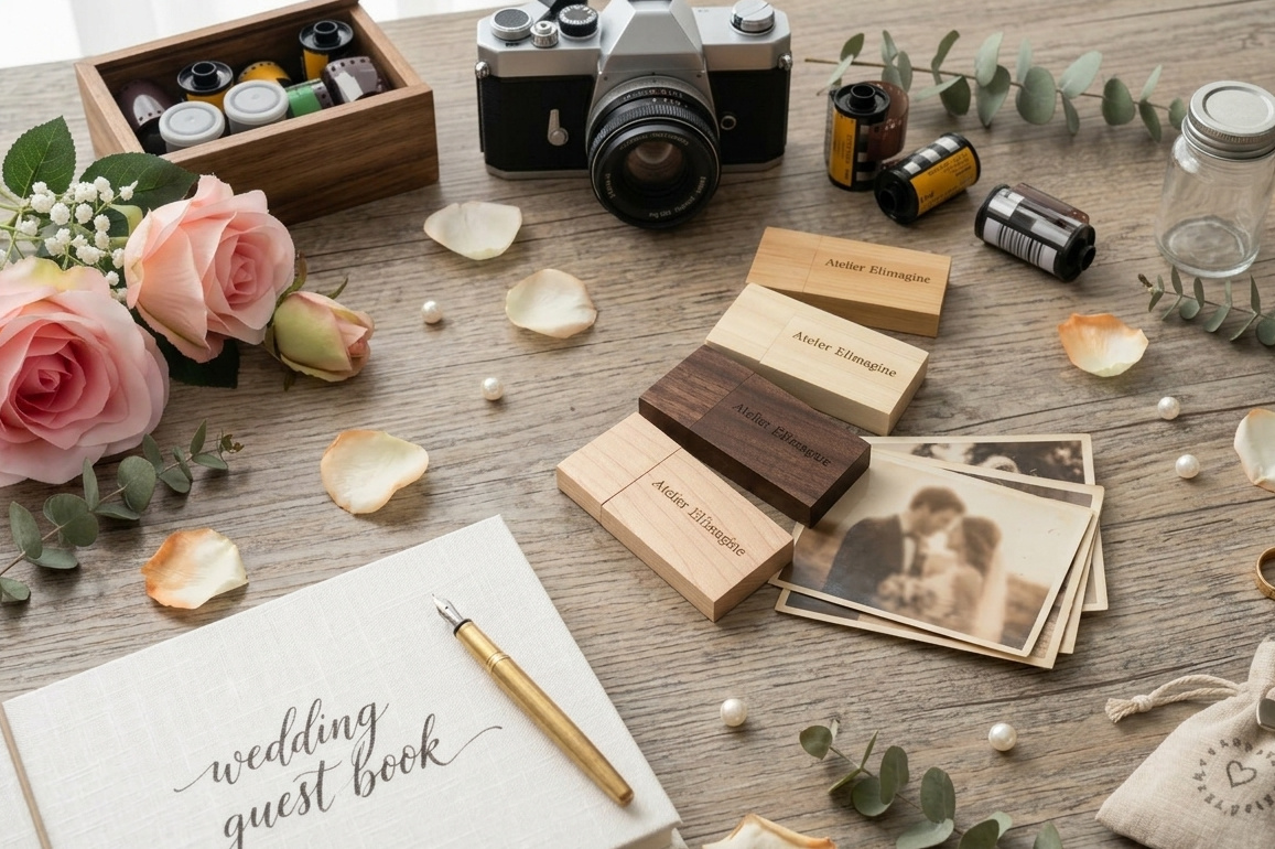 Clé USB 3.0 en bois à personnaliser forme Rectangle