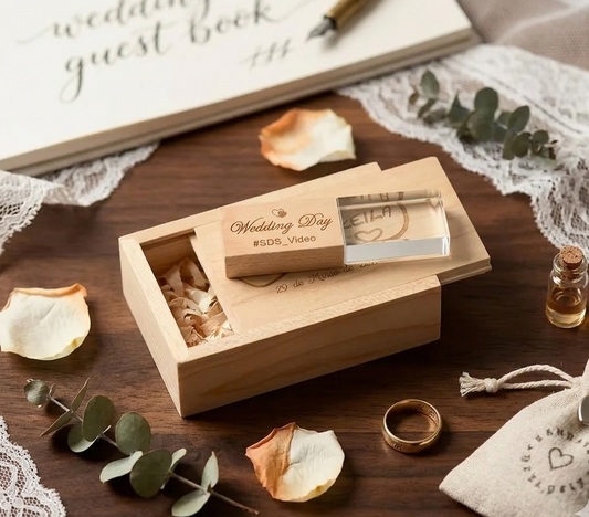 Coffret clé USB de 32Go en bois d'Erable à personnaliser