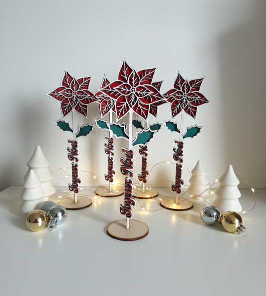 Fleur Poinsettia de Noël