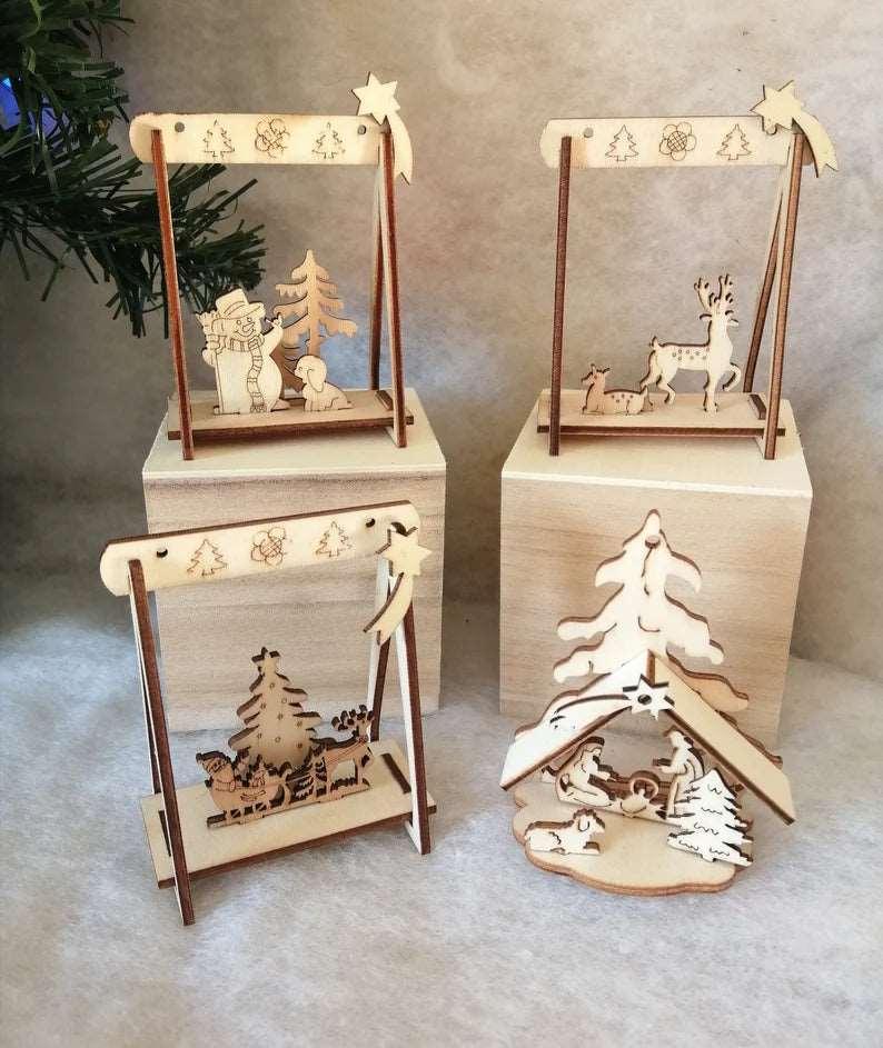 Petite décoration de Noël DIY en bois. - Atelier Eli'magine