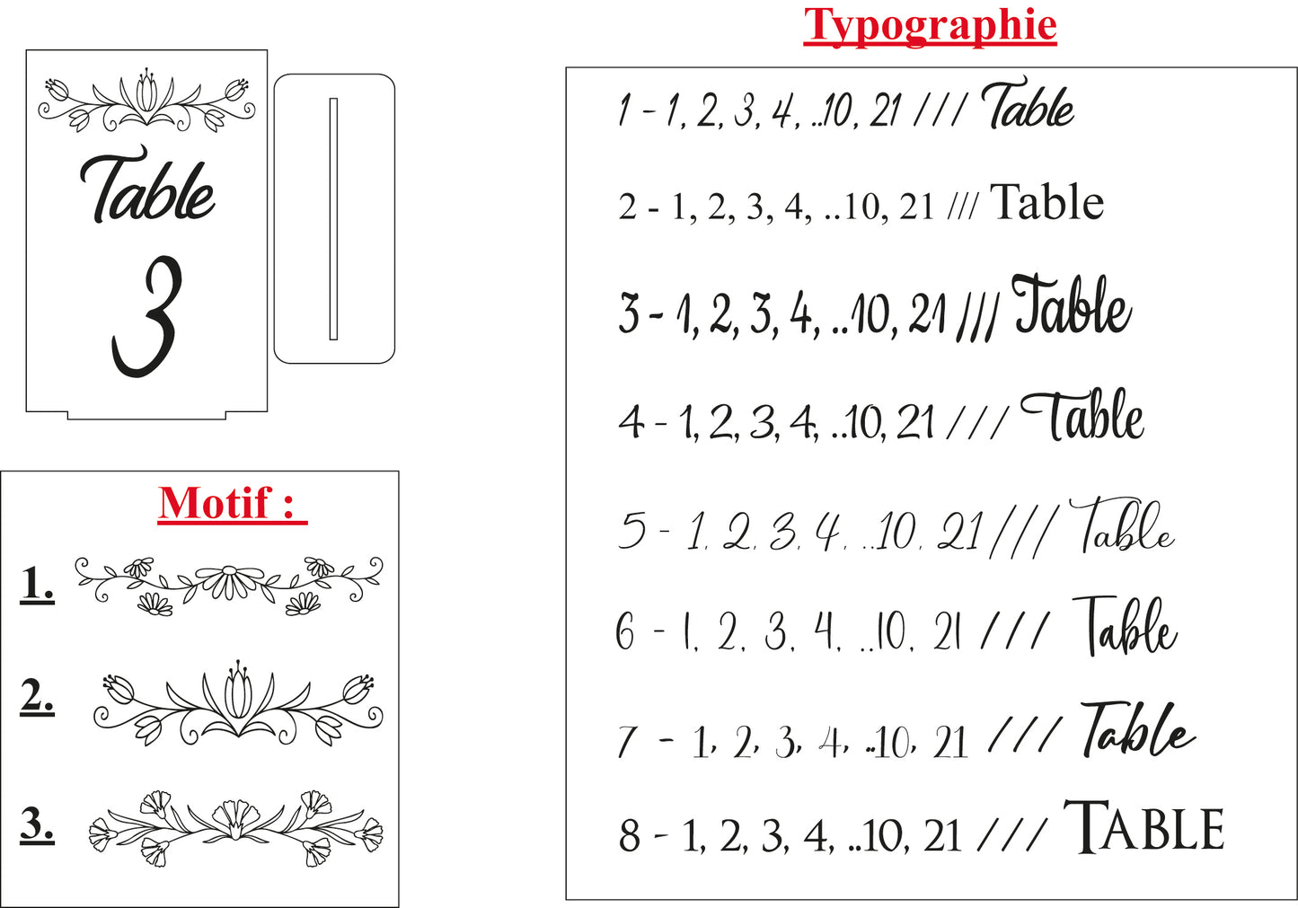 Numéros de table mariage en bois personnalisés – Élégance naturelle pour votre réception